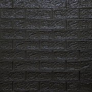 3D панель самоклеюча цегла Чорний 700х770х5мм (019-5) SW-00000151 Киев