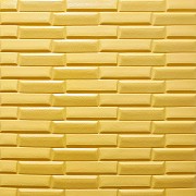 3D панель самоклеюча кладка жовто-пісочна 770х700х7 мм (032) SW-00000010 Киев