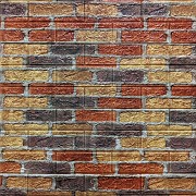 Самоклеюча декоративна 3D панель під бежево-коричневу цеглу катеринослав 700х770х5мм (047) SW-000000 Киев