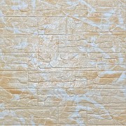 Самоклеюча декоративна 3D панель камінь Бежева рвана цегла700х770х5мм (157) SW-00000486 Киев