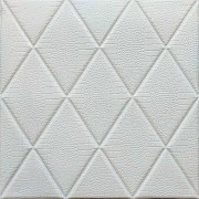 Самоклеюча декоративна настінно-стельова 3D панель Ромби під шкіру 700х700х6мм (161) SW-00000221 Киев