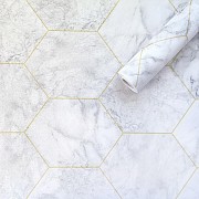 Самоклеюча плівка сірий мармур золоті соти 0,45х10м SW-00001212 Киев