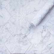 Самоклеюча плівка сірий мармур срібні соти 0,45х10м SW-00001213 Киев