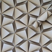Самоклеюча плівка бежеві 3D трикутники 0,45х10м SW-00001235 Киев