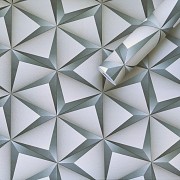 Самоклеюча плівка зелені 3D трикутники 0,45х10м SW-00001236 Киев