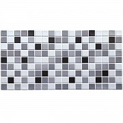 Декоративная ПВХ панель черно-белая мозаика 960х480х4мм (1181) SW-00001432 Киев
