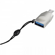 Адаптер Hoco UA10 OTG USB to MicroUSB Silver (Код товару:28641) Харьков