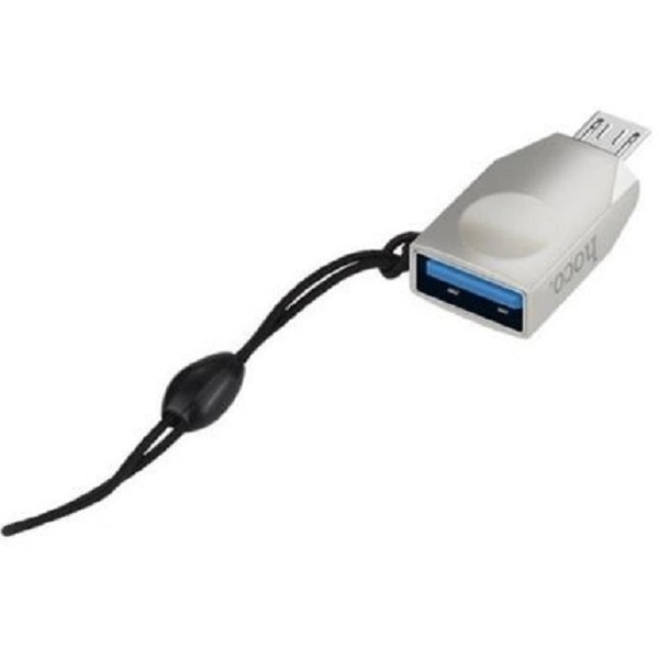 Адаптер Hoco UA10 OTG USB to MicroUSB Silver (Код товару:28641) Харьков - изображение 1