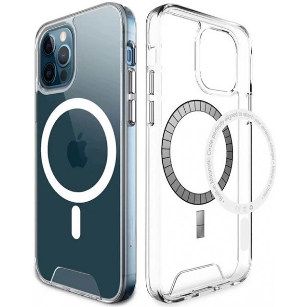Apple Чохол Space Case with MagSafe для iPhone 14 Pro Max Прозорий (Код товару:29630) Харьков - изображение 1