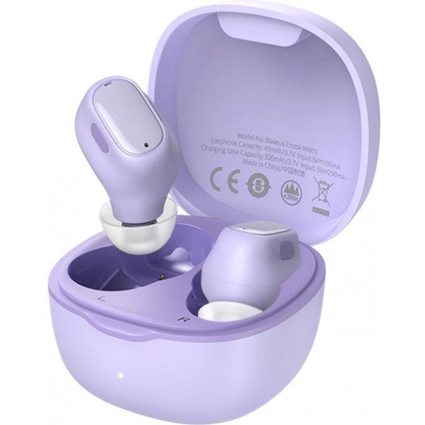 Bluetooth-гарнітура Baseus Encok WM01 TWS Purple (NGTW240005) (Код товару:29641) Харьков - изображение 1
