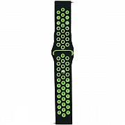 Ремінець Nike Sport для Samsung Watch Active/Galaxy S4 42mm/Gear S2/Xiaomi Amazfit (20mm) Black/Volt Харьков