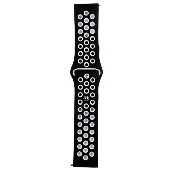DM Ремінець Nike Sport для Samsung Watch Gear S3/Watch 46 mm/Xiaomi Amazfit (22mm) Black/White (Код Харьков - изображение 1