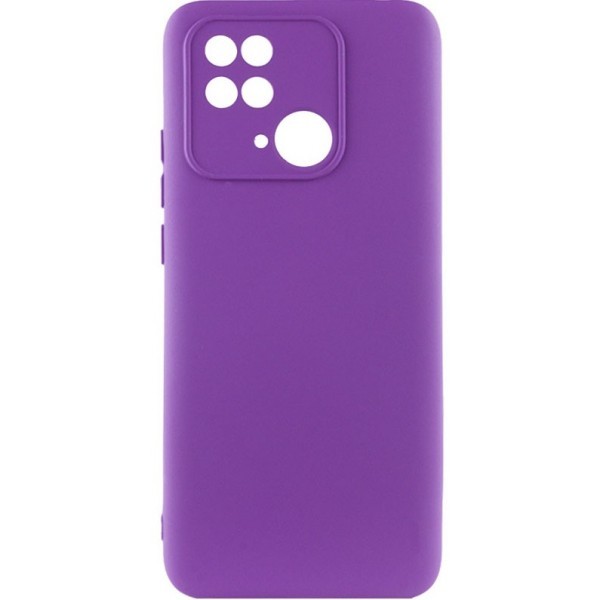 Silicone Cover Lakshmi Full Camera для Xiaomi Redmi 10C/Poco C40 Purple (Код товару:29689) Харьков - изображение 1