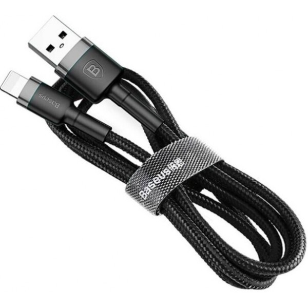 Кабель Baseus Cafule USB to Lightning 2.4A 1m Gray/Black (CALKLF-BG1) (Код товару:29676) Харьков - изображение 1