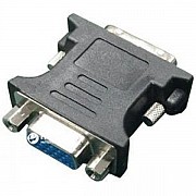 Адаптер Cablexpert DVI A 24+5 pin - VGA 15 pin (M/F) Black (A-DVI-VGA-BK) (Код товару:29617) Харьков