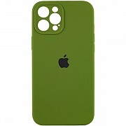 Silicone Case Full Camera для iPhone 12 Pro Max Dark Olive Харьков