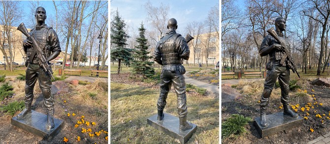 Индивидуальные скульптурные памятники погибшим военным заказывайте производство надгробий Киев - изображение 1