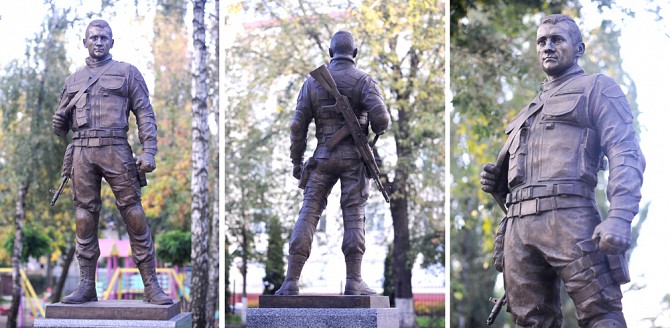 Скульптурные надгробия на могилу погибших военных из мрамора, гранита, бронзы и пластика Киев - изображение 1
