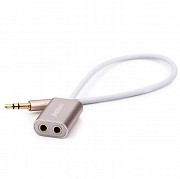 Audio разветвитель AUX Sharing RL-S20 3.5 miniJack gold Remax 320401 Киев