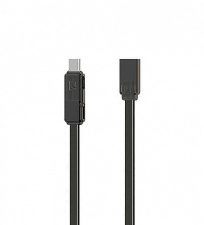 Combo 3-in-1 кабель Lightning/microUSB/Type-C USB, 1м tarnish Gplex RC-070th Remax 370101 Киев - изображение 1