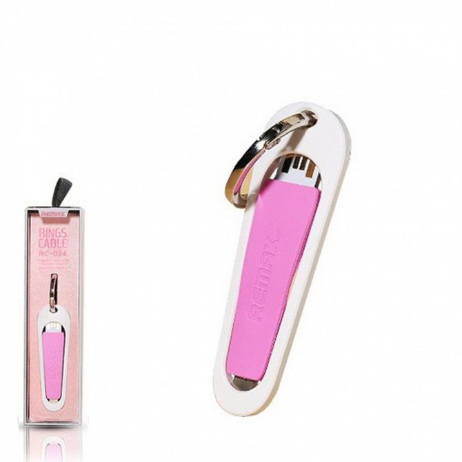 Lightning кабель Portable Remax RC-024i-Pink Киев - изображение 1