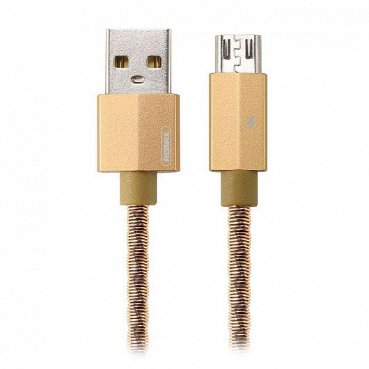 Micro USB кабель 1 м Gefon Remax RC-110m-Gold Киев - изображение 1