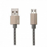 Micro USB кабель 1 м Gefon Remax RC-110m-Silver Киев