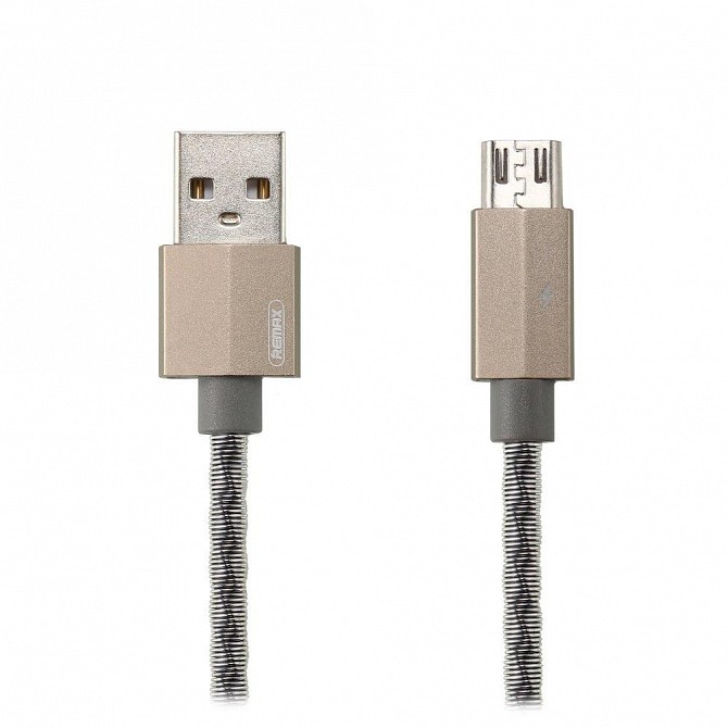 Micro USB кабель 1 м Gefon Remax RC-110m-Silver Київ - изображение 1