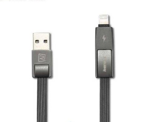 MicroUSB кабель 2-in-1 Combo Strive black 1 м Remax 302901 Киев - изображение 1