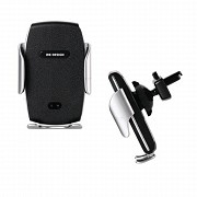 Автодержатель с беспроводной зарядкой Wireless Car Charger Holder WK WP-U46-black Киев