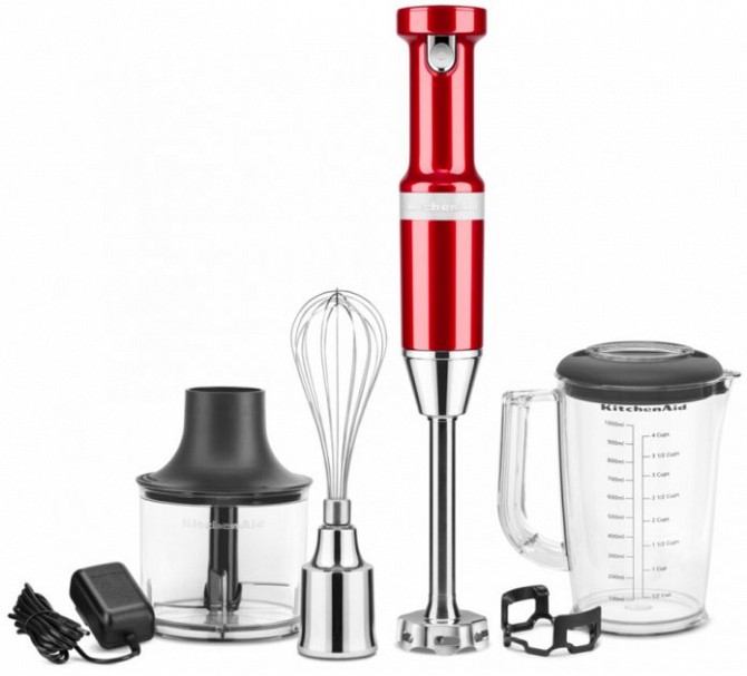 Блендер погружной безпроводной KitchenAid Artisan 5KHBBV83ECA красный Київ - изображение 1