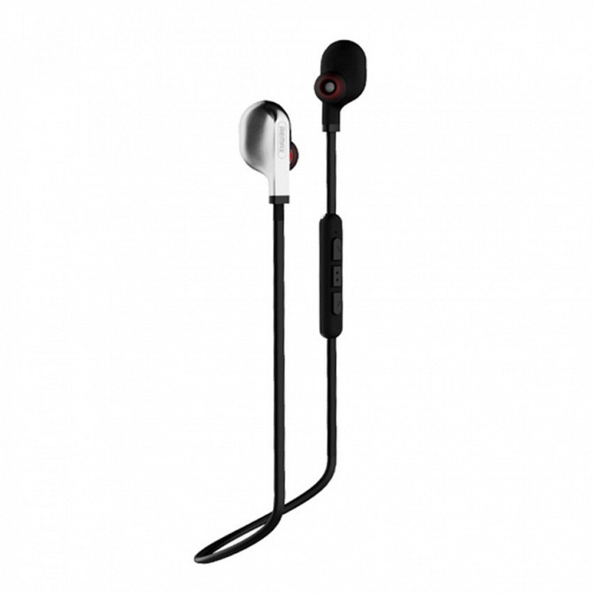 Вакуумные наушники Bluetooth Earphone Sports Remax RB-S18-Black Київ - изображение 1