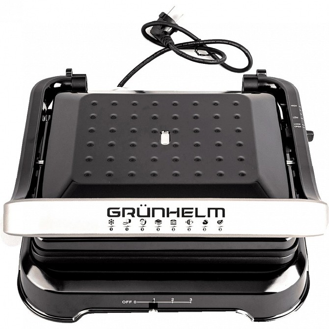 Гриль контактный Grunhelm G2013 2000 Вт Київ - изображение 1