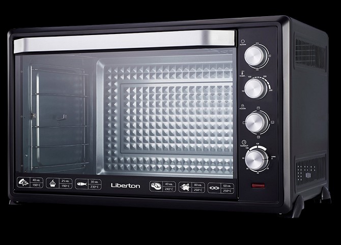 Духовка электрическая Liberton LEO-1000-Black черная 2400 Вт Київ - изображение 1