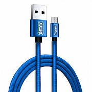 Кабель micro USB 1 м Fabric синий Remax RC-091m Киев