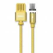 Кабель micro USB 1 м Gravity золотистый Remax RC-095m Киев