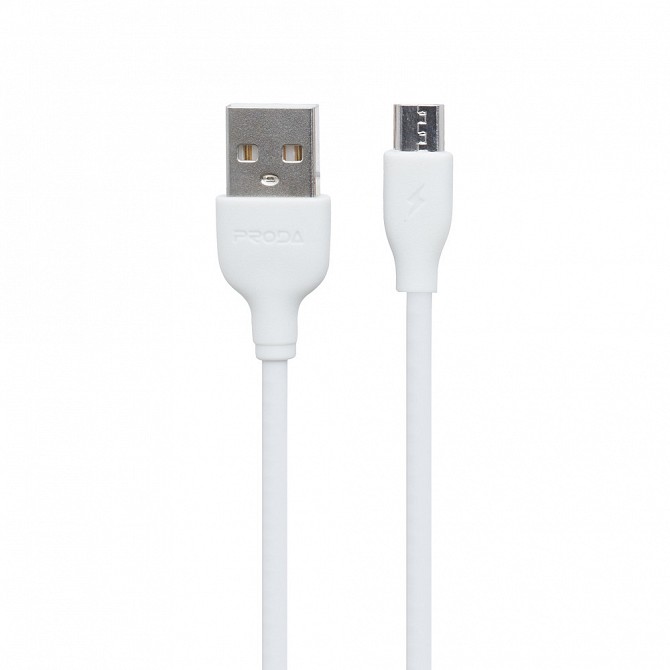 Кабель microUSB 1 м Fast Chargin Proda PD-B15m-White Київ - изображение 1