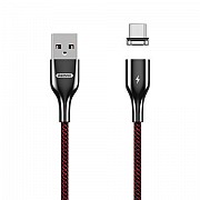 Кабель microUSB 1 м Magnetic Series Remax RC-158m-Red Киев