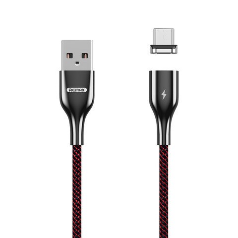 Кабель microUSB 1 м Magnetic Series Remax RC-158m-Red Киев - изображение 1