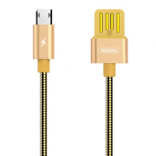 Кабель microUSB 1 м Serpent Remax RC-080m-Gold Київ - изображение 1