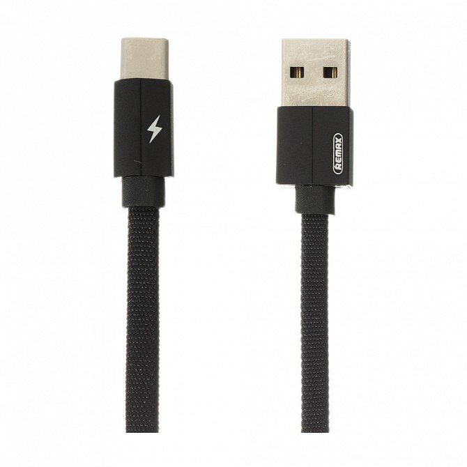Кабель Type-C 2 м Kerolla Remax RC-094a-2Black Київ - изображение 1