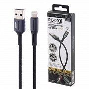 Кабель USB Remax Lightning Barrett RC-003i-Black 1 м черный Киев