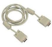 Кабель VGA 20m male to male, 2 феррита белый Gresso GRVGAMM2F20M Київ - изображение 1