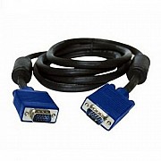 Кабель VGA модель V4002 male to male 2 феррита 5m  черно-голубой Gresso GRV4002VGAMM2F5M Київ