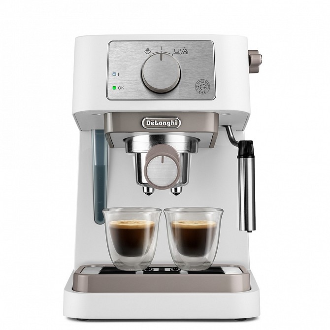 Кофеварка рожковая DeLonghi EC-260-W 1100 Вт белая Київ - изображение 1