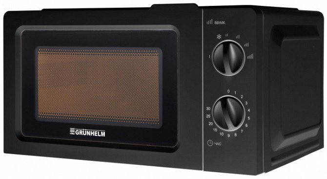 Микроволновая печь 20 л черная Grunhelm 20MX701-B Київ - изображение 1