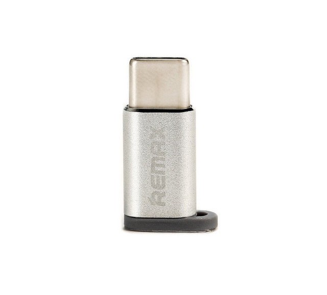 Переходник Feliz RA-USB1 microUSB(F) to Type C(M) Silver Remax 340903 Киев - изображение 1