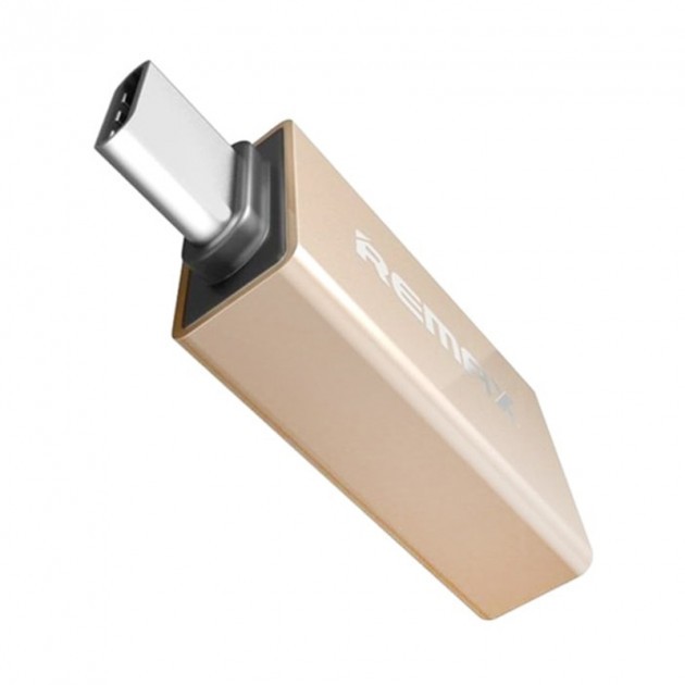 Переходник Transcend RA-OTG1 USB(F) to Type C(M) Gold Remax 340908 Киев - изображение 1