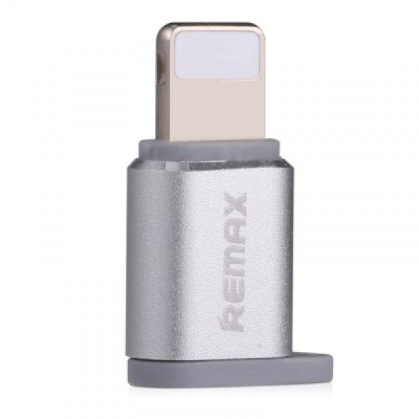 Переходник Visual RA-USB2 microUSB(F) to Lightning(M) Silver Remax 340905 Киев - изображение 1