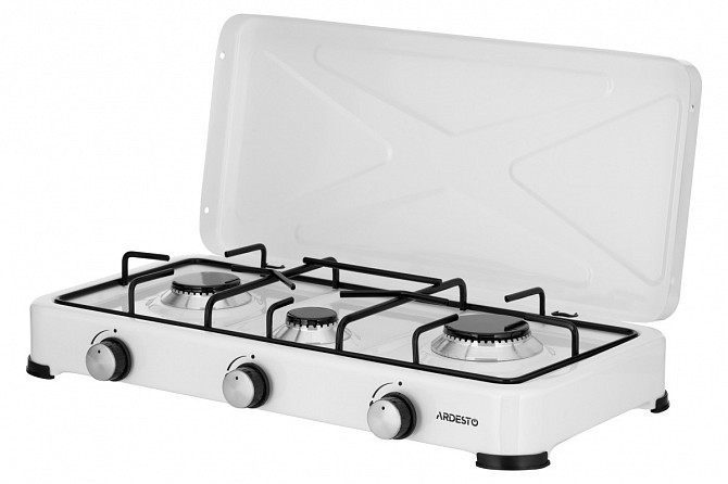 Плита настольная газовая Ardesto GTC-NS3013W 4.35 кВт белая Київ - изображение 1